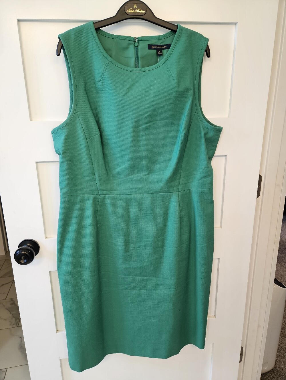 Brooks Brothers Kelly Green Sheath Dress Size 16